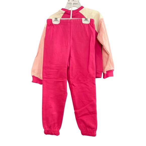 NWT Girls 4T Hello Kitty 2-piece Pink Jogger and Sweatshirt Set MSRP $34 - Picture 2 of 4